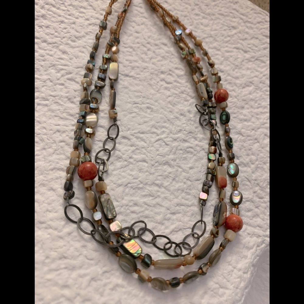 Silpada 3 Strand Artisan Necklace N1563 Fiesta Fun